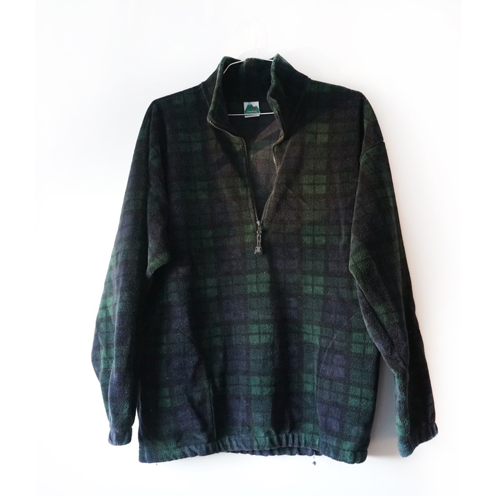 Plaid Fleece Pullover